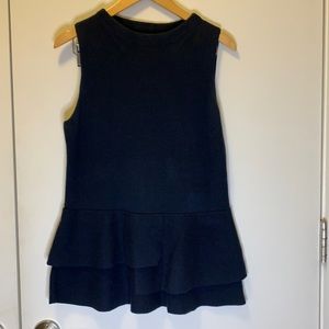 Banana republic navy peplum top